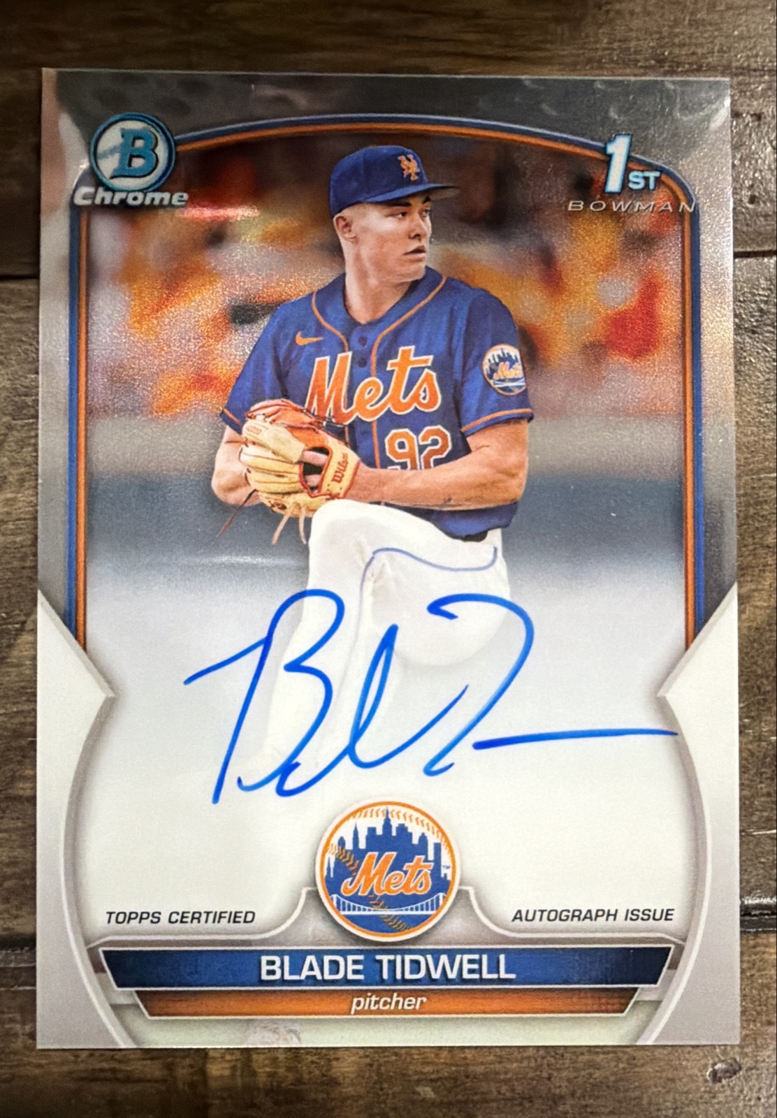 2023 Bowman Chrome - Prospect Autographs Blade Tidwell #CPA-BT (AU, RC)