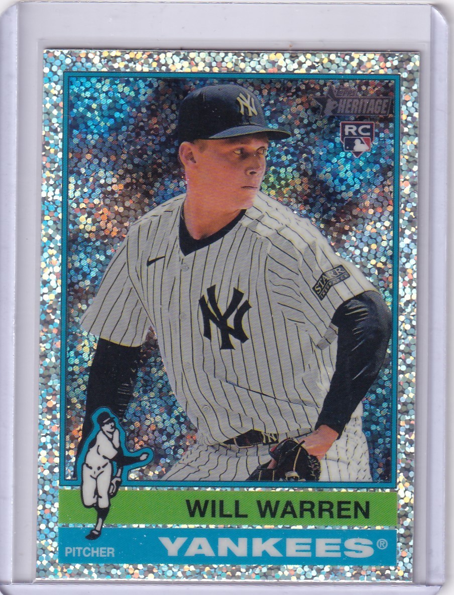 2025 Topps Heritage - Will Warren #281 Chrome Silver Sparkle Refractor (RC)