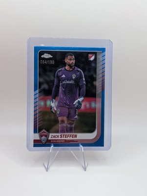2025 Topps Chrome MLS #163 Zack Steffen Blue Refractor #/150