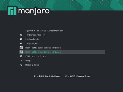 Bootfähige Live & Installations DVD für Manjaro Linux - mit Anleitung