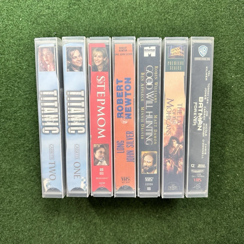 Lot Of 7 VHS Tapes Misc Batman Last Of The Mohicans Goodwill Hunting Stepmom Etc Foto 2 de 4