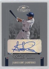 2005 Donruss Classics Silver Significant Signatures 10/10 Steve Finley Auto g4k