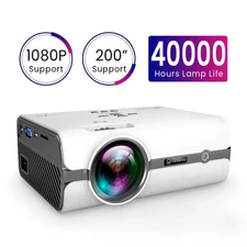 VANKYO Leisure 410 Mini HD Projector 1080P Supported 200'' display HDIMI AV USB