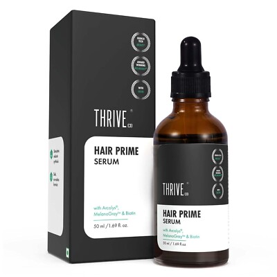 ThriveCo Anti-Grey Hair Prime Serum Reverses Limits Hair Greying 50ml free ship