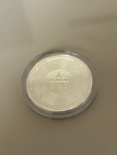 Cardano ADA Physical Crypto Coin 1 Collectable Silver Color. USA SELLER