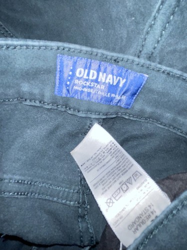 Old Navy Rockstar Mid Rise Soft Skinny Jeans GREEN Women’s 14 - Picture 5 of 5