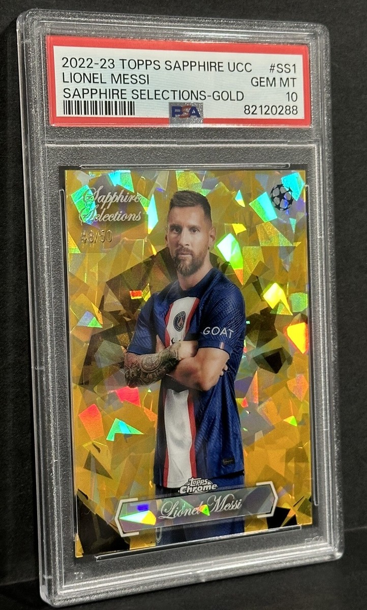 Lionel messi  gold 50枚限定 PSA10 Lionel Messi 2022-23 Topps Superstars Golden #24/50 PSA 10
