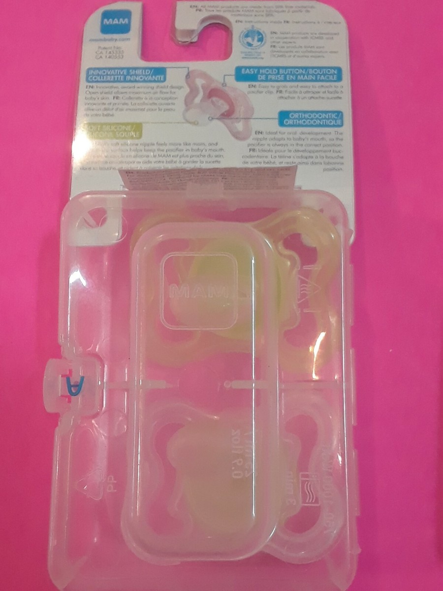 ▷▷mam MAM Orthodontic Pacifiers w/ Sterilizer & Carry Box 0-6 months