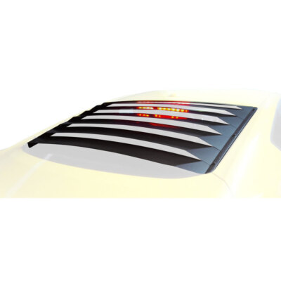 Rear Window Louvers Black Aluminum Mustang Fastback 2015-2024