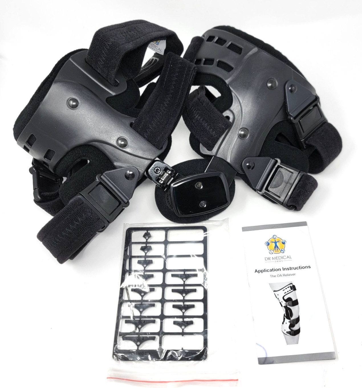 Dr Medical KB-138L The OA Reliever Universal Knee Brace Support Left Knee Black