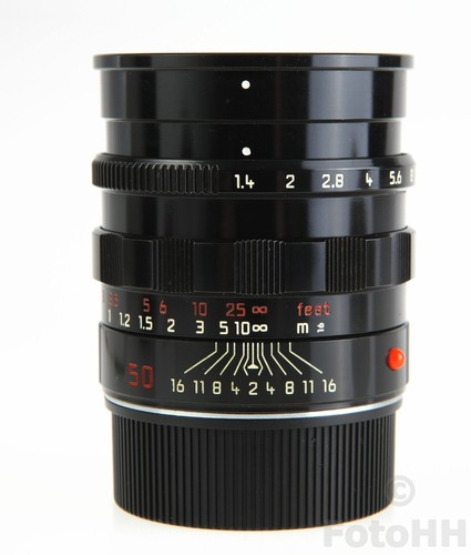 RARE LEICA SUMMILUX-M 50mm f1.4 BLACK PAINT MILLENNIUM EDITION LEICA # : 11623 - Picture 3 of 13