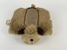 Dream Lites Pillow Pets Furry Brown Puppy Dog 10" Plush Color Star Lights 2011