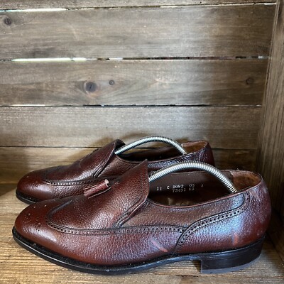 Mens Florsheim Made in USA Brown Leather Wingtip Tasseled  display picture 1