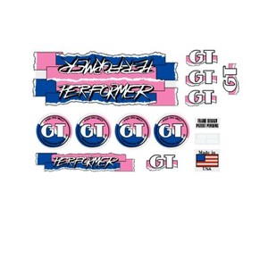 For Sale / 1994 GT Performer Frameset chrome fresh decals