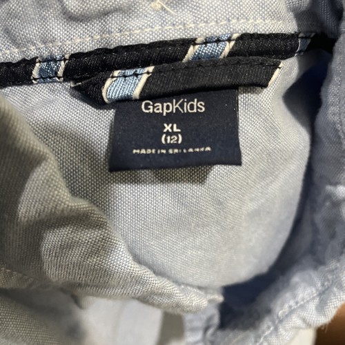 Gap Kids Blue Dress Shirt - Boys Youth XL (12) - Long Sleeve EUC - Picture 8 of 8
