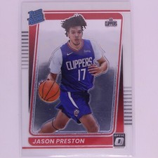 2021 Donruss Optic Basketball NBA Rated Rookie Jason Preston RC #160 Clippers