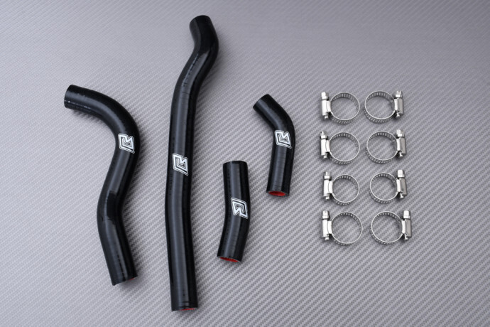 Durites de radiateur d'eau noires pour moto HONDA CRF 250 R 2022-2024