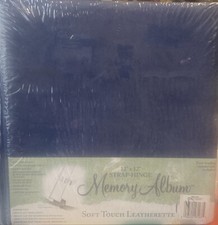 Westrim Memory Album Soft Touch Leatherette 12 x 12 Strap Hinge NEW Sealed 2004