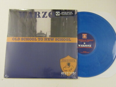 WARZONE Old School To New School LP BLUE VINYL 110 made OOP UNPLAYED