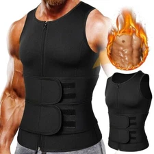 Men Compression Shirt for Body Slimming Tank Top Shaper Tummy Control Girdle Gym