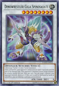 Dinowrestler Giga Spinosavate - DANE-EN034 - Rare - 1st Edition x3 - Near Mint