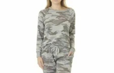 NWT! Splendid Women's Sz XL Hacci Camo Crew Neck Long Sleeve Pajama Top