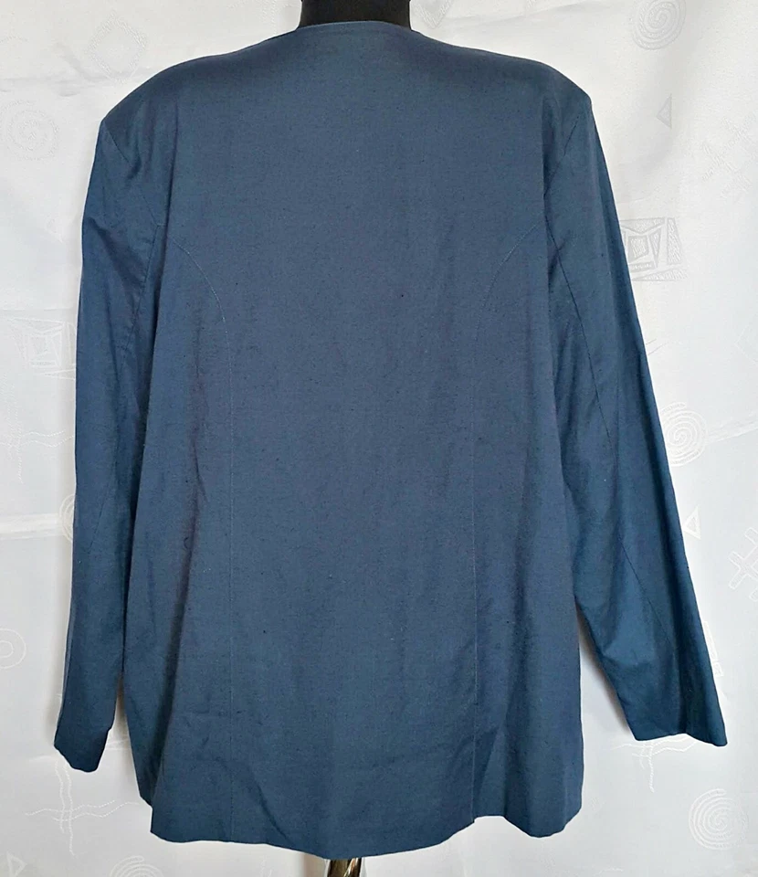 Abrigo chaqueta para mujer vintage Folk Line Tyrol Oktoberfest Dirndl mezcla de lino: 16/44 Foto 3 de 4