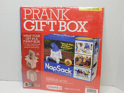 Prank Gift Box NapSack Gag Gift, Funny Joke, awesome!! New in Package-Sealed