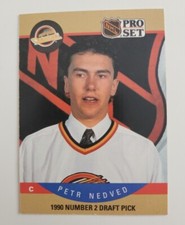 1990-91 Pro Set #402 Petr Nedved Hockey Rookie Card RC Vancouver Canucks