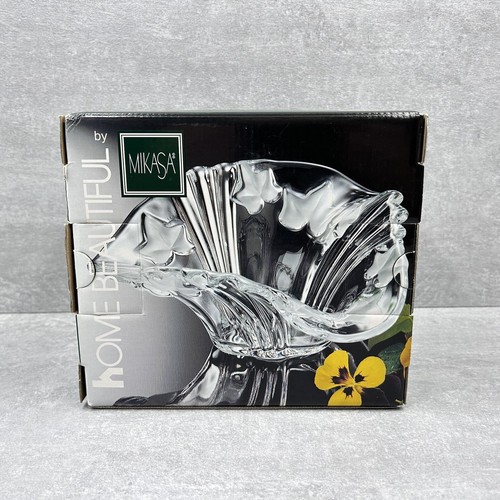 MIKASA Tender Vine Handkerchief Bowl 7 3/4" Clear Made In Germany - Picture 12 of 14