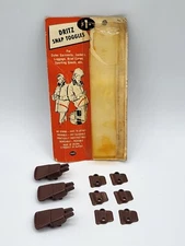 Vintage open box Dritz No. 770 Snap Toggle Buttons Brown for Jacket Bag Closure