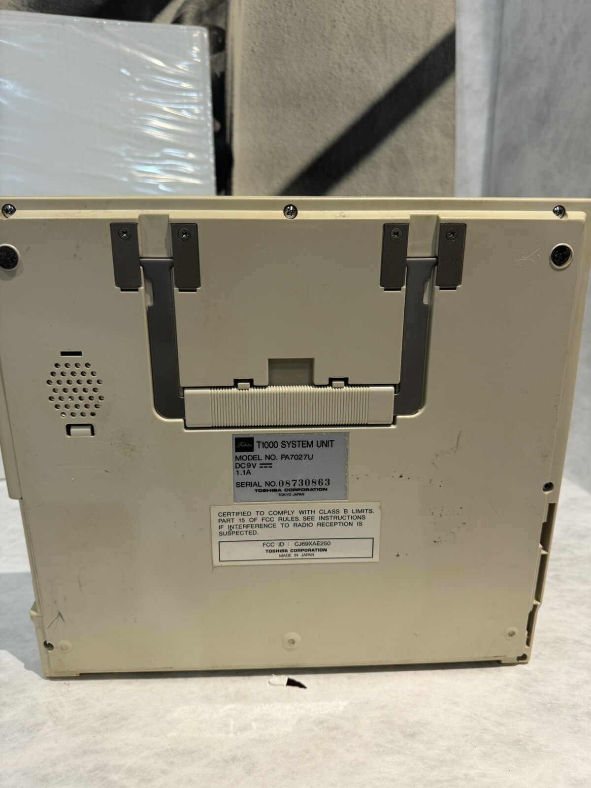 Vintage Toshiba T1000 PA7027U Laptop Computer w/ Extras eBay