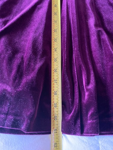 ELIZA J Ciruela Terciopelo Terciopelo Plisado Cuello Simulado Blusa Halter Vestido Talla 12 ¡Nuevo! - Imagen 24 de 24