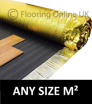 Goldunterlage 5 mm oder 6 mm - Holz- oder Laminatboden Akustik- & Wärmedämmung