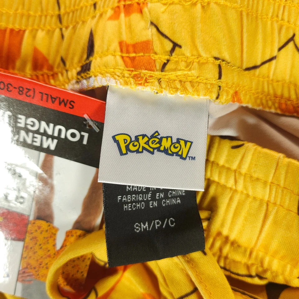 Мужские маленькие желтые шорты Pikachu для короткого сна Pokemon Jam - Изображение 4 из 4