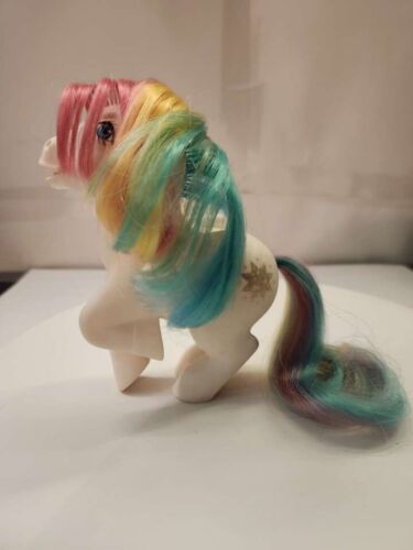 1 My Little Pony Starshine Pegasus G1 white - rainbow hair 1983 - Picture 2 of 6