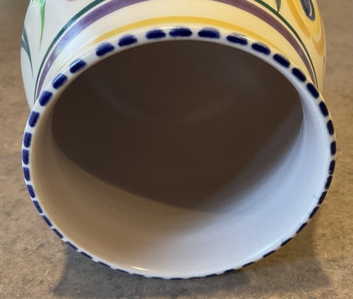 POOLE POTTERY :: Vtg 4” VASE ART DECO STYLE FLORAL Handpainted #349 ENGLAND - Picture 19 of 19