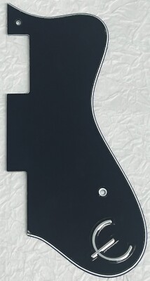 New Great-For Epiphone Dot Style Guitar pickguard Scratch Plate & E Logo Black