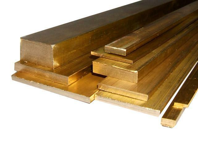 Brass Flat CZ121 - 1/2"" x 1.0"" x 300mm