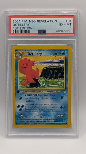 Octillery (1st Edition) graded PSA 6 for sale on eBay