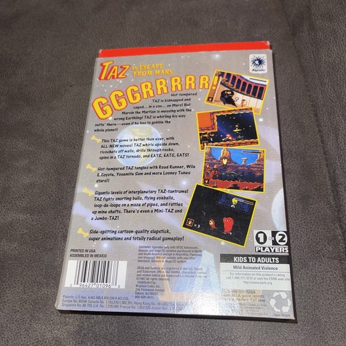 Taz in Escape From Mars (Sega Genesis Games Complete ! - Picture 9 of 9