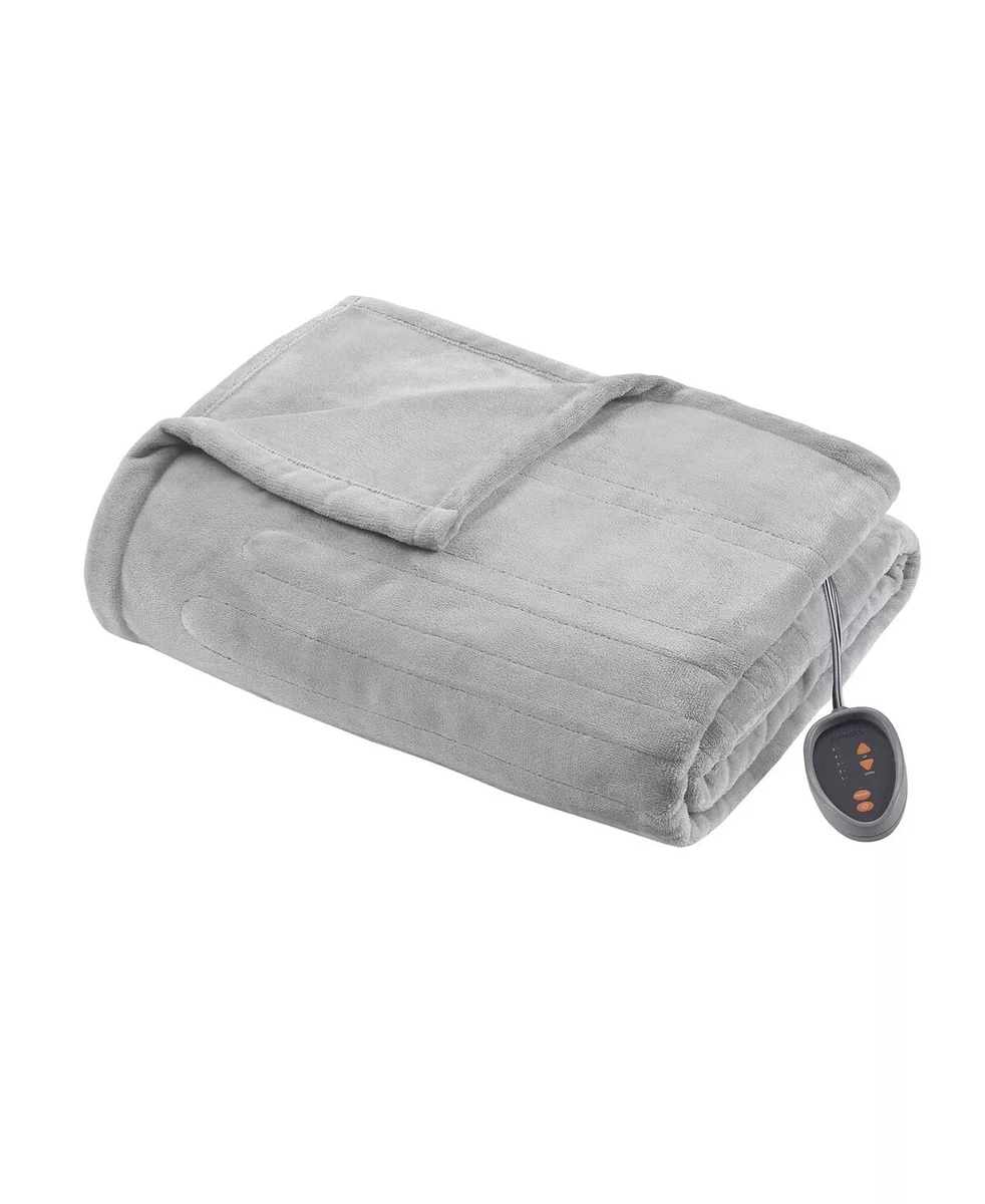 Premier Comfort GREY Microlight Electric Blanket, US King Size | eBay