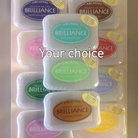 Tsukineko Brilliance Archival Ink Pad -your Choice - Tsukineko Brilliance Archival Ink Pad -your Choice -