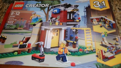 New LEGO Creator 31081 Modular Skate House Scooter Board Ramp Basketball Arcade