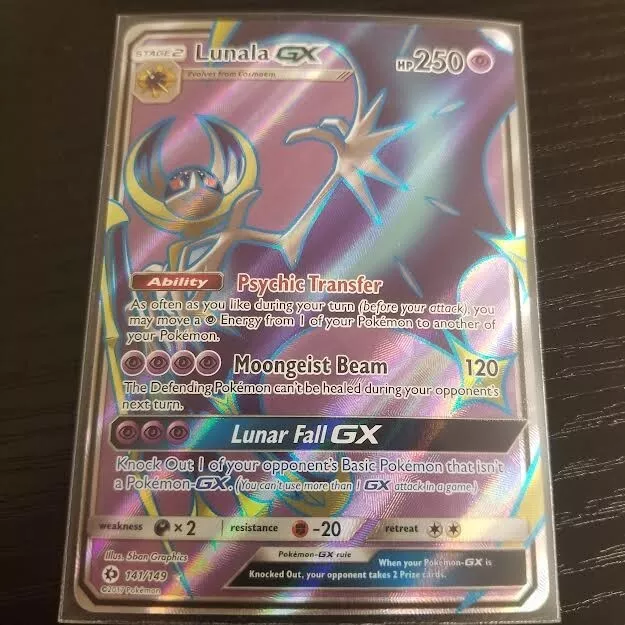 Lunala GX - 141/149 - Full Art Ultra Rare - Pokemon Singles » Sun