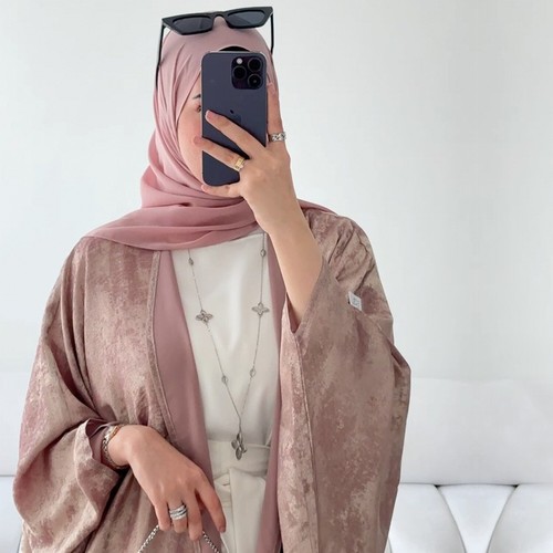 Mujeres Musulmanas Islámicas Batas Largas Cárdigan Abierto Abaya Kimono Abaya Vestidos Vestido - Imagen 19 de 27