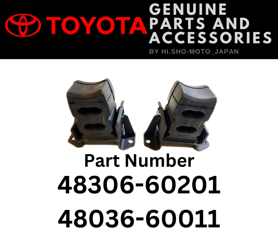 TOYOTA Genuine OEM 48306-60201 & 48036-60011 Bumper Sub Assy, Rear