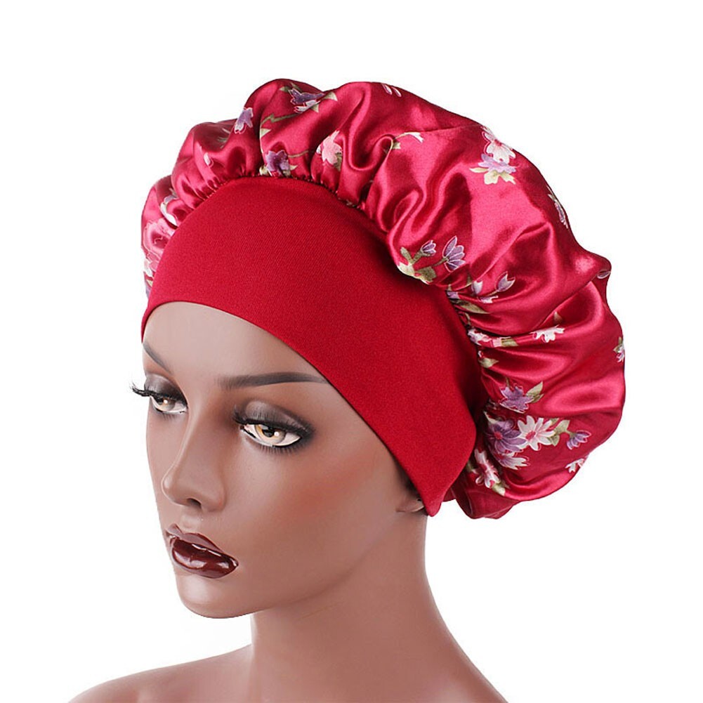 Bonnet De Nuit En Satin Pour Femmes - Turban De Sommeil - Soin Des Cheveux Longs - Taille Unique - Multi-couleurs