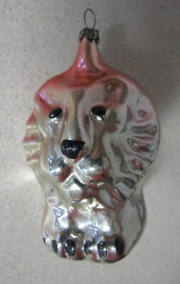 Russian Soviet christmas ornaments vintage glass Lion Bird Ёлочная игрушка 1960s