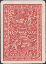 Playing Cards Single Card Old Antique Wide USPC BICYCLE 808 No.13 AUTOMOBILE No1